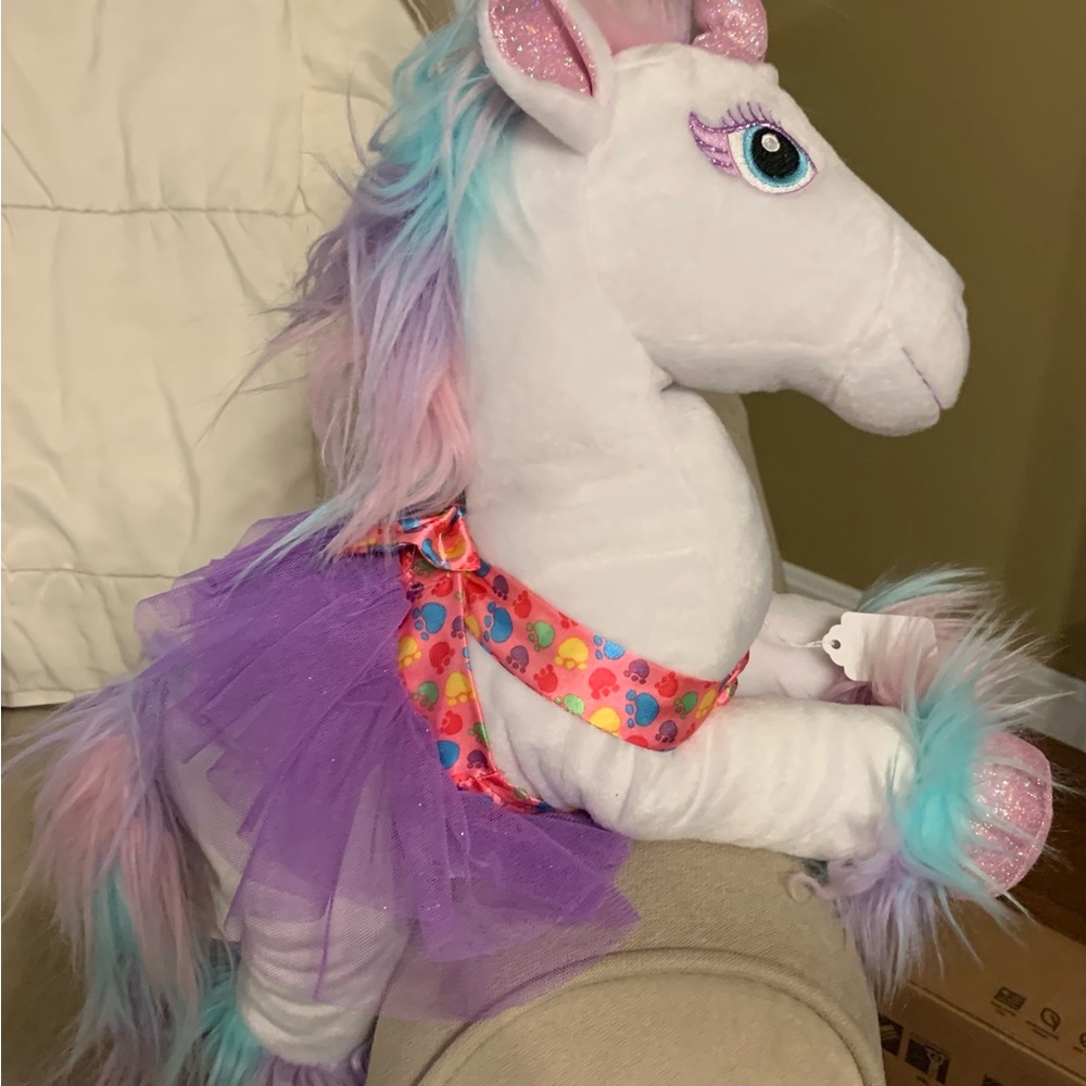 Build A Bear Large 17” Unicorn My Little Pony Plush Doll